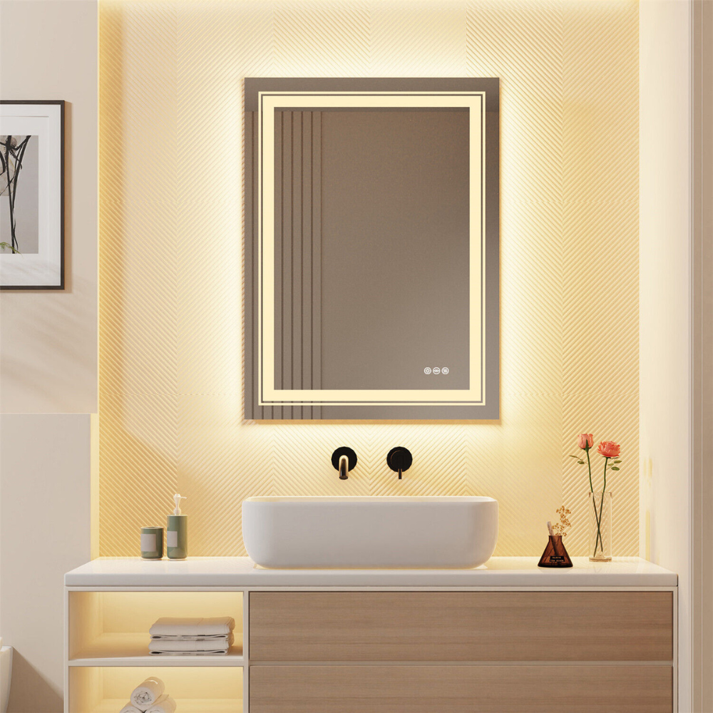 Stylish LED Wall Mounted Magnifying Mirror
