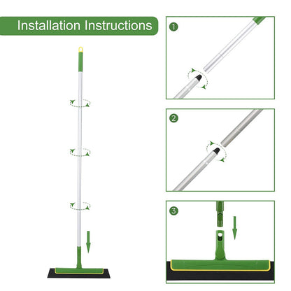 Long Handle Floor Squeegee Broom Foam Squeegee for Shower Bathroom