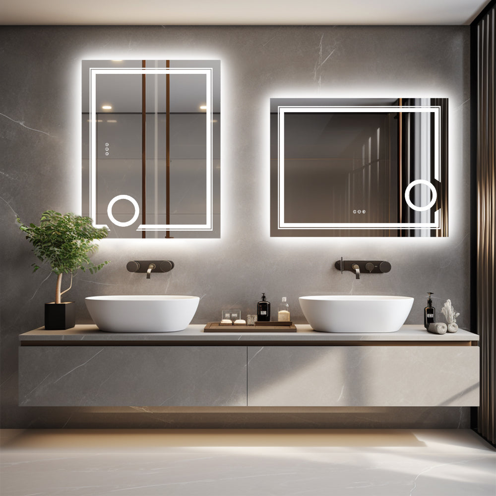 Stylish LED Wall Mounted Magnifying Mirror