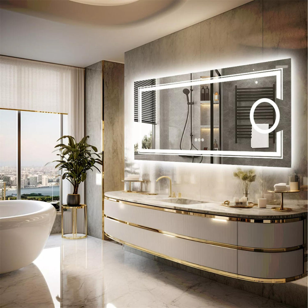 Stylish LED Wall Mounted Magnifying Mirror