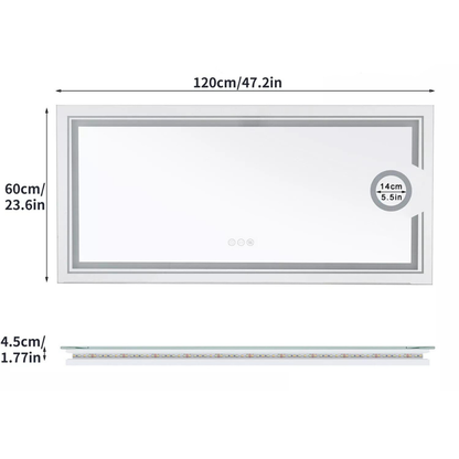 Stylish LED Wall Mounted Magnifying Mirror