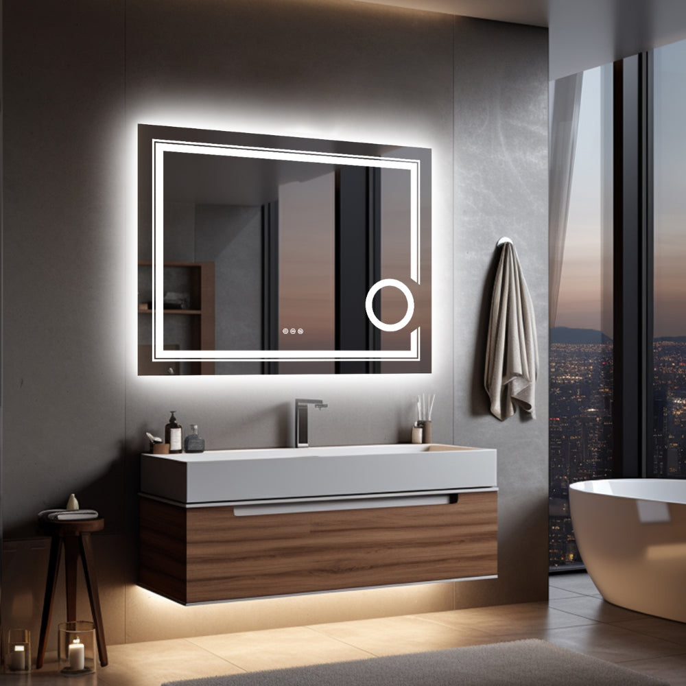 Stylish LED Wall Mounted Magnifying Mirror