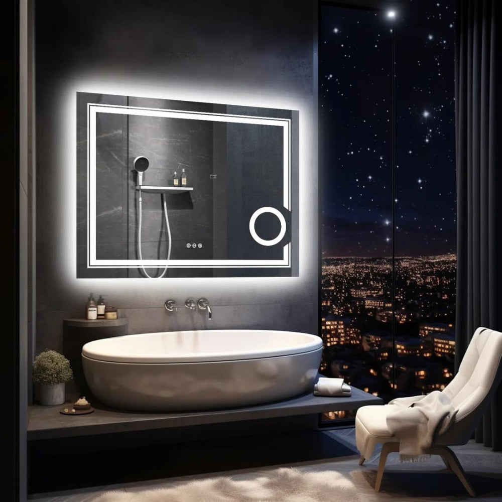 Stylish LED Wall Mounted Magnifying Mirror