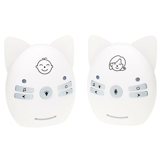 Wireless Baby Monitor With Voice Intercom And Night Light - White