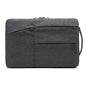 14 Inch Business Laptop Liner Bag with Zipper Closure - Polyester Material - Dark Gray