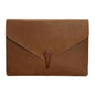 13.3 Genuine Leather Business Laptop Bag For Macbook Samsung Sony Dell Alienware Chuwi Asus Hp - Universal - Yellow